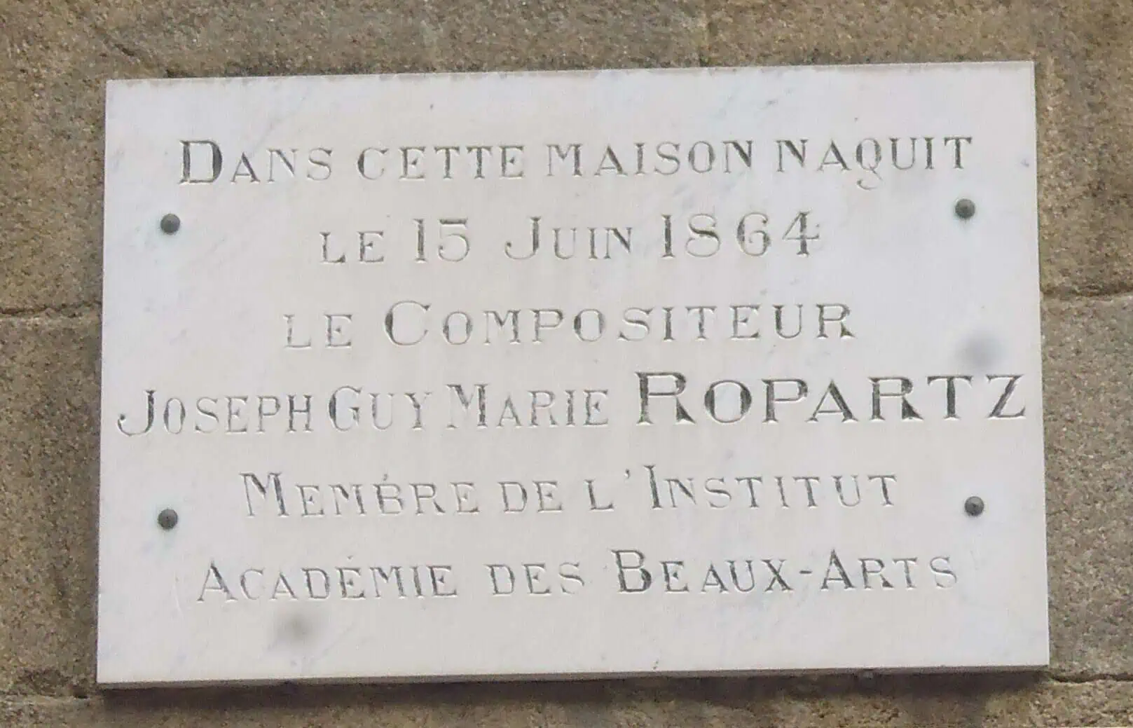 plaque ropars 31 rue ND